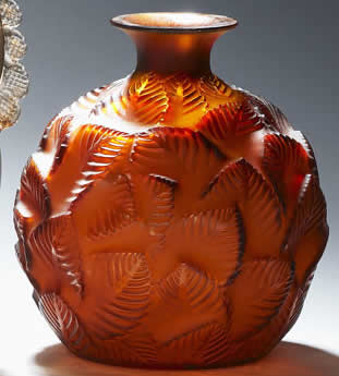 Rene Lalique Vase Ormeaux