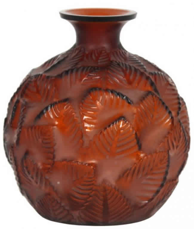 Rene Lalique Vase Ormeaux