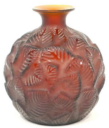 Rene Lalique Vase Ormeaux
