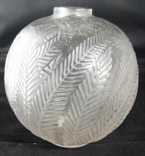 Rene Lalique Vase Palmes