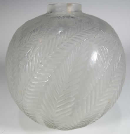 Rene Lalique Vase Palmes