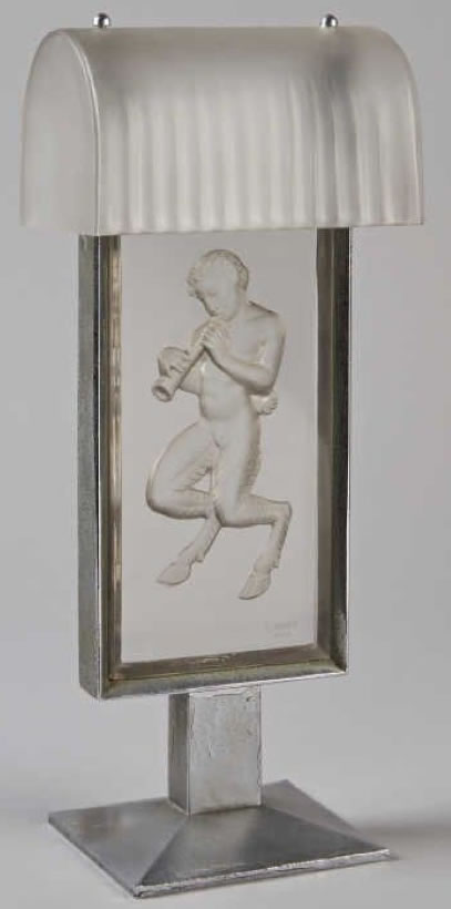Rene Lalique Pan Lamp