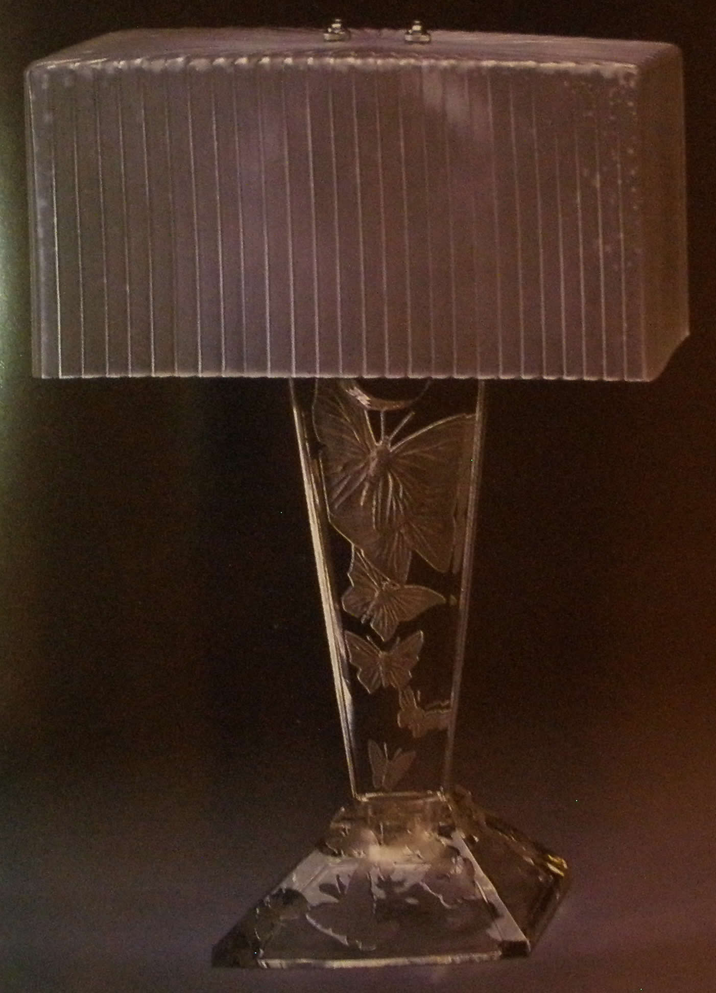 Rene Lalique Papillons Lamp