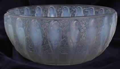 Rene Lalique Bowl Parakeets