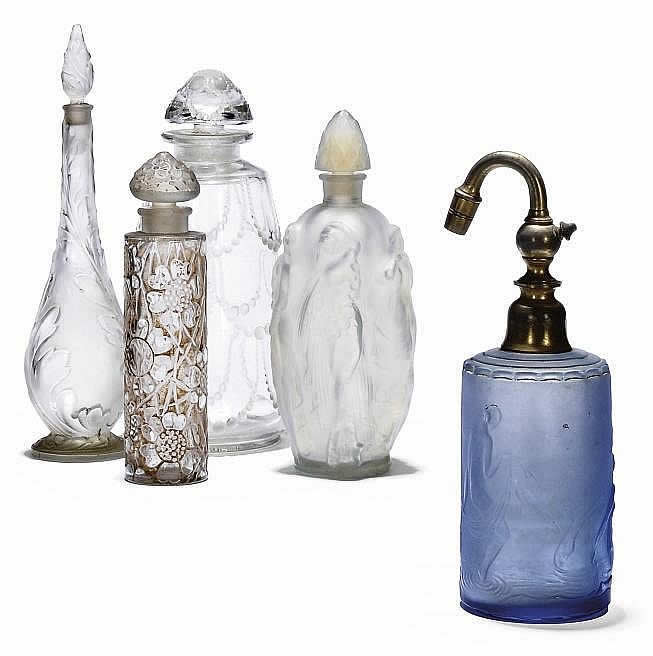 Rene Lalique Perfume Bottle Perles