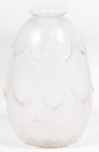 Rene Lalique Vase Perles