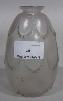 Rene Lalique Vase Perles