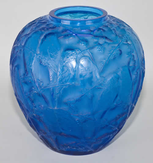 Rene Lalique Vase Perruches