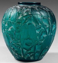 Rene Lalique Vase Perruches