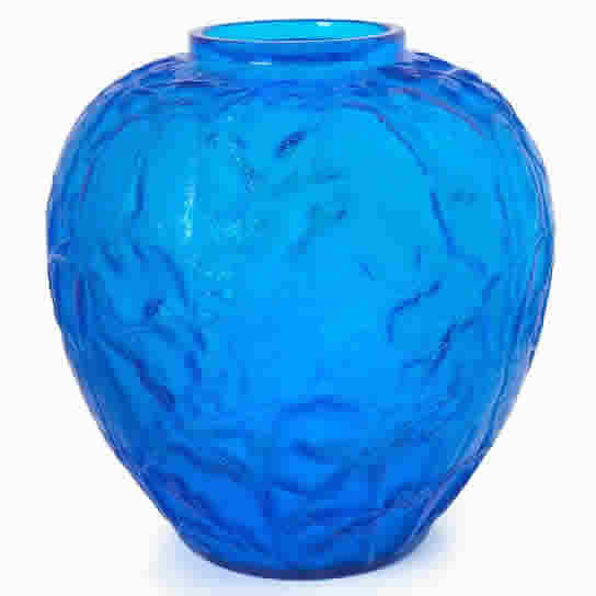 Rene Lalique Vase Perruches