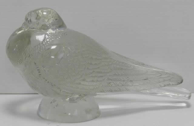 Rene Lalique Decoration Pigeon Bruges