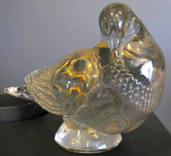 Rene Lalique Decorative Motif Pigeon Gand