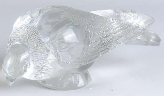 Rene Lalique Decorative Motif Pigeon Vervier
