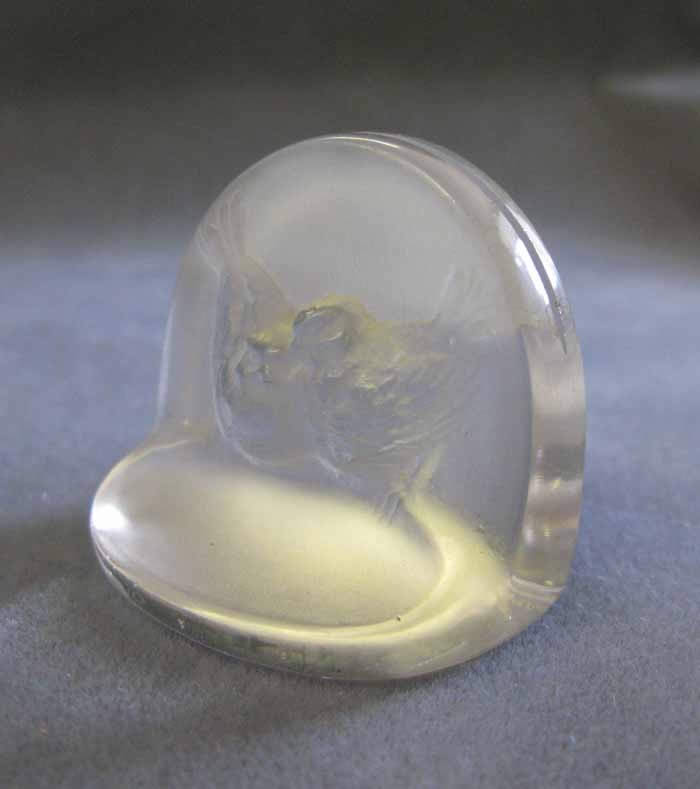 Rene Lalique Pinsons Menu Holder