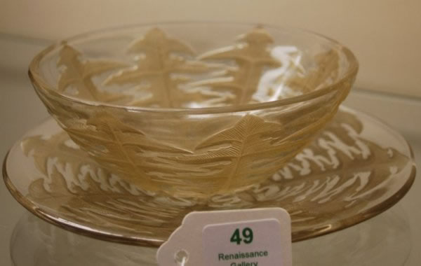 Rene Lalique Bowl and Plate Set Pissenlit