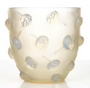 Rene Lalique Vase Pivoines