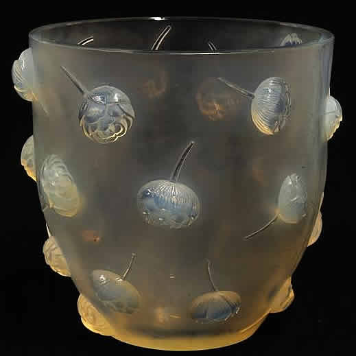 Rene Lalique Vase Pivoines