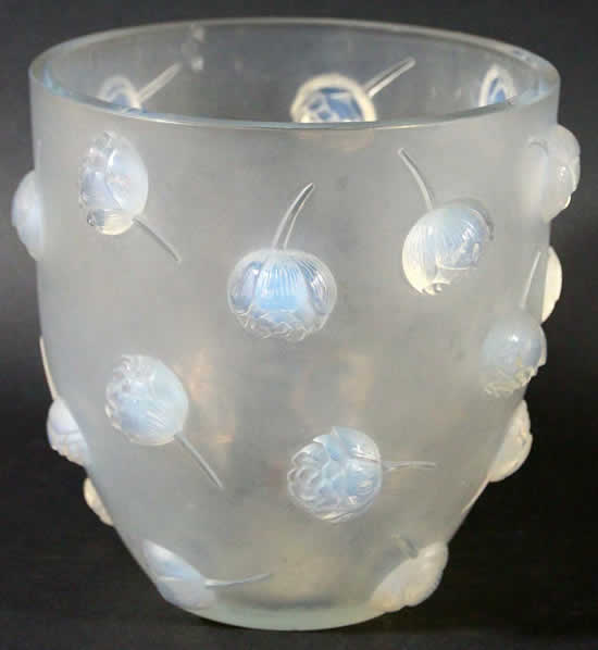 Rene Lalique Vase Pivoines
