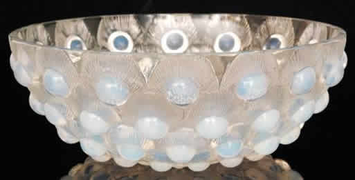 Rene Lalique Bowl Plumes De Paon