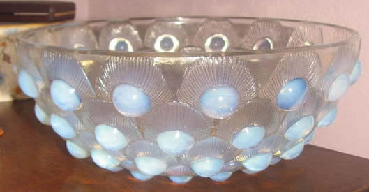 Rene Lalique Bowl Plumes De Paon