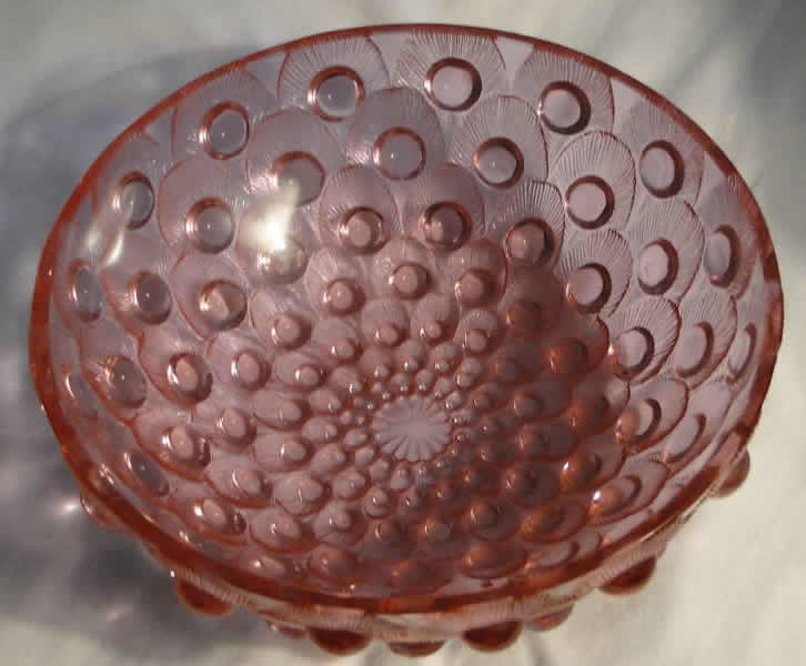 Rene Lalique Bowl Plumes De Paon