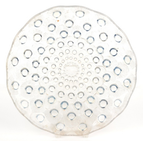 Rene Lalique Plate Plumes De Paon