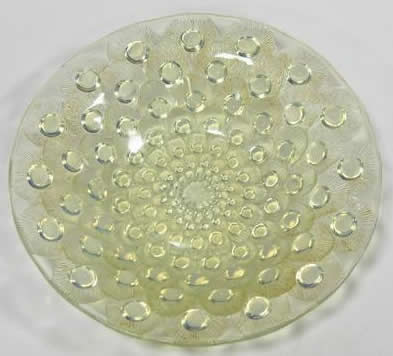 Rene Lalique Coupe Ouverte Plumes De Paon