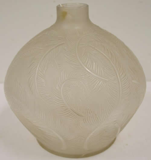 Rene Lalique Vase Plumes