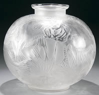 Rene Lalique Vase Poissons