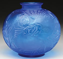 Rene Lalique Vase Poissons
