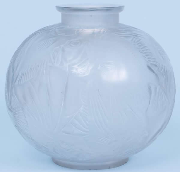 Rene Lalique Vase Poissons