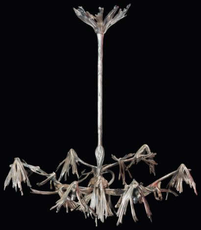 Rene Lalique Pommes De Pin Chandelier