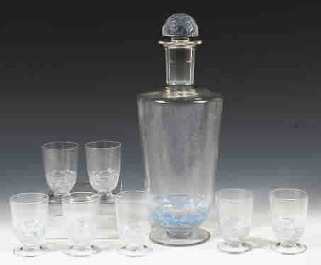 Rene Lalique Decanter Pouilly