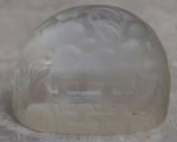 Rene Lalique Menu Holder Prunes