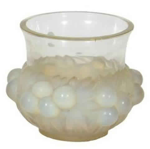 Rene Lalique Vase Prunes