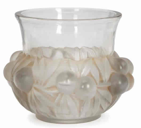 Rene Lalique Vase Prunes