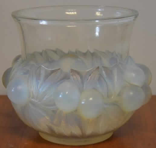 Rene Lalique Vase Prunes