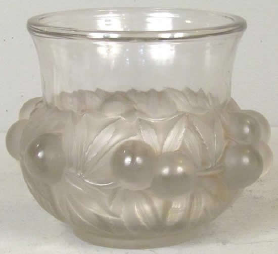 Rene Lalique Vase Prunes