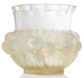 Rene Lalique Vase Prunes