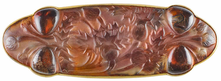 Rene Lalique Brooch Quatre Cabochons Bluets