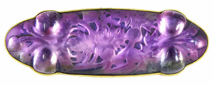 Rene Lalique Brooch Quatre Cabochons Bluets