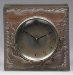 Rene Lalique Clock Quatre Moineaux Du Japon