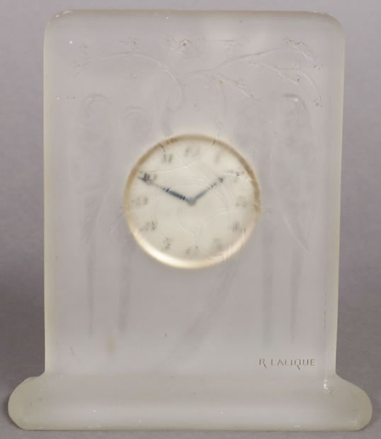 Rene Lalique Pendulette Quatre Perruches