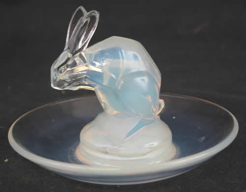 Rene Lalique Ashtray Rabbit