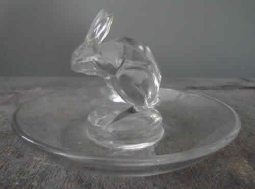 Rene Lalique Ring Dish Rabbit