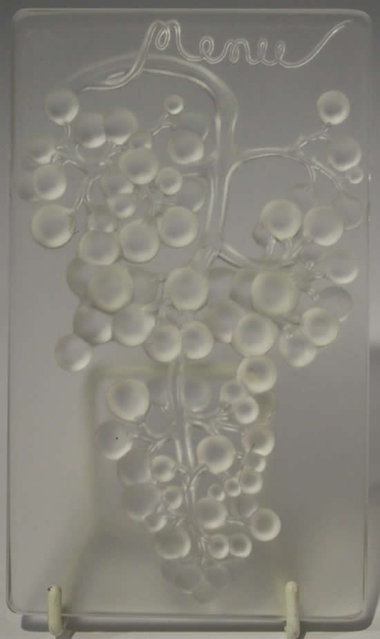 Rene Lalique Menu Raisin Muscat