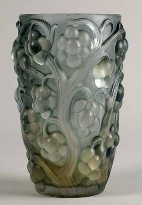 Rene Lalique Vase Raisins