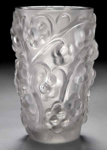 Rene Lalique Vase Raisins