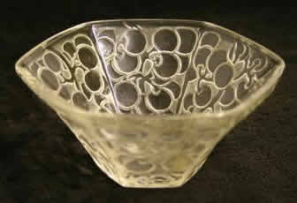 Rene Lalique Bowl Raisins Six Pans