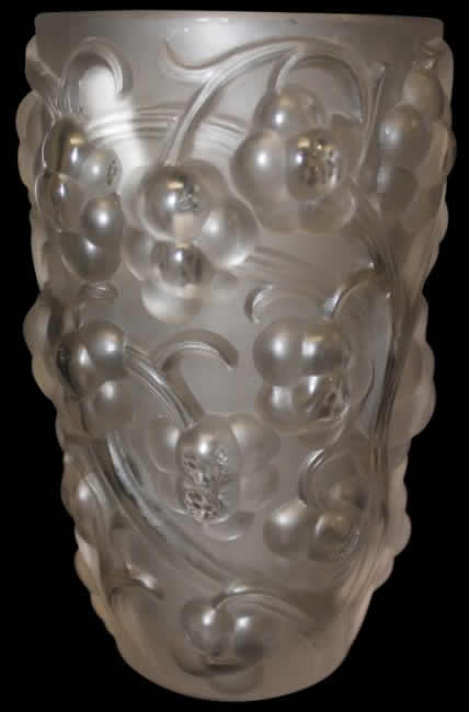 Rene Lalique Vase Raisins